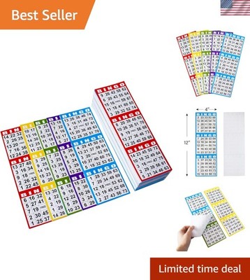 Bingo Paper Game Cards - 3 Card -100 Books of 5 Sheets
