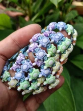 10 Kid's Handmade Turtle Blue Waxed Nylon Bracelets Wholesale