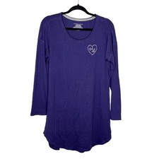 Victoria's Secret small purple long sleeve sleep nightgown dress women's