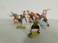 Elastolin 40mm Roman Infantry attack group x5 Lot 2 BB