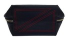KUSSHI Washable Travel Makeup Bag for Everyday (Purse) Bag, Satin Black/Pink  — photo 3