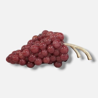 Cult Gaia Womens Red Grape Acrylic Purse Clutch Hand Bag
