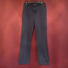 2 Pair The Children's Place Boys Navy Chino Dress/Uniform Pants Size:18