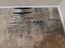 48 Assorted Car Emblem Lot Toyota Gmc Ford Honda Acura Buick Nissan Jeep Gm 48 Assorted Car Emblem Lot Toyota Gmc Ford Honda Acura Buick Nissan Jeep Gm