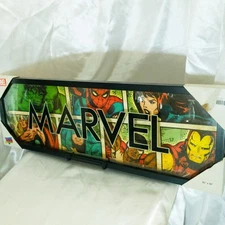 Marvel Comics "MARVEL" Logo Canvas Wall Art - 30 Inch Wide Panoramic Sign