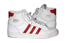 Adidas Basket Profi Hi Bianco Rosso Scarpe Sportive Pelle Sneakers Uomo Taglia 8 US