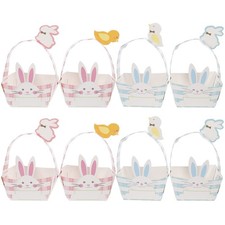 2 Sets Easter Party Paper Gift Basket Rabbit Paper Baskets party supplies