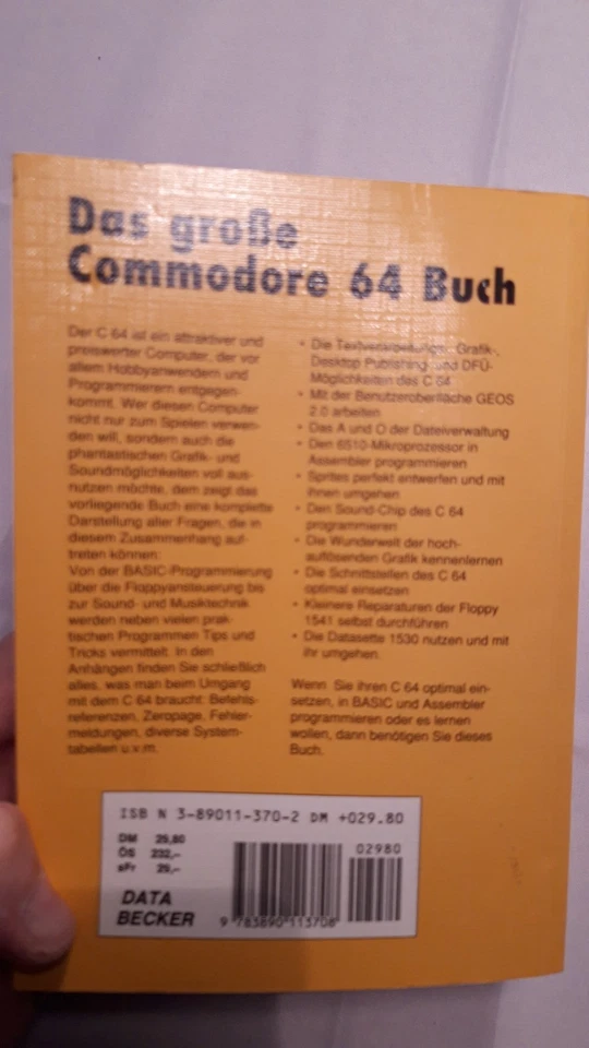 Hecht Das Grosse Commodore 64 Buch (1992) Data Becker C64 Klassiker 6. Auflage - Bild 4 von 4