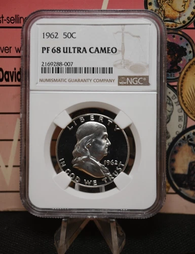 1962 Franklin Half Dollar NGC PF 68 Ultra Cameo