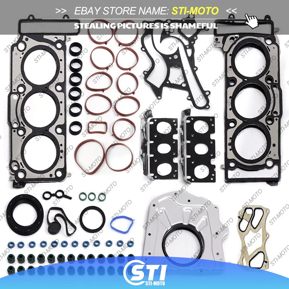 Kit de vedações de junta de revisão para Mercedes-Benz C43 S400 E43 W205 W212 W166 M276 3.0 - Imagem 2 de 4