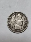 1910 D  Barber Dime FULL SHARP LIBERTY !