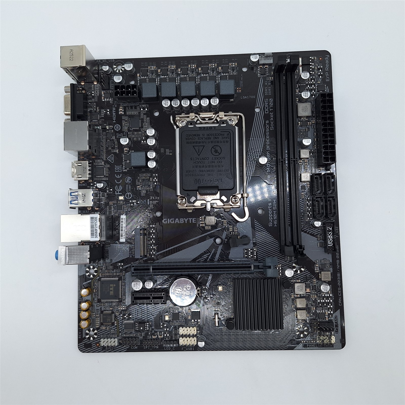 Chipset Layout GIGABYTE H610M S2H H610/ Intel/LGA 1700/ Micro ATX/ DDR5 Motherboard | eBay