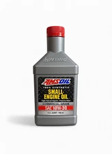 AMSOIL 100% Synthetic Small Engine Oil Commercial-Grade SAE 10W-30 1 Quart