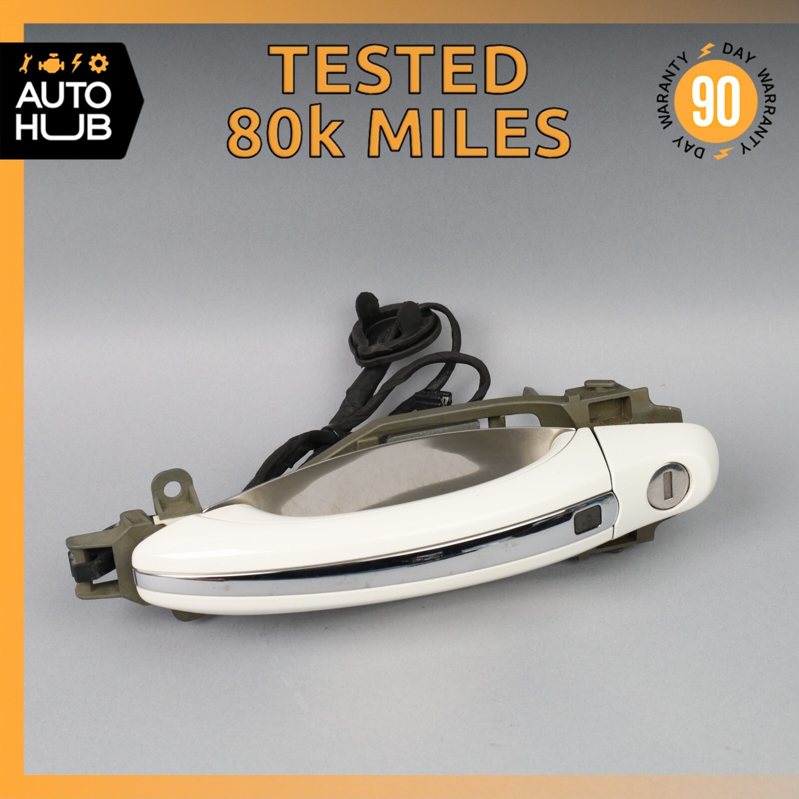 03-13 Bentley Continental Flying Spur Left Side Door Handle Keyless Go OEM 80k