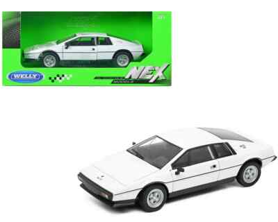 1978 Lotus Esprit S2 Type 79 1/24 Scale Diecast Model by Welly - WHITE w/ BOX