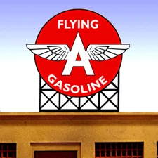 Miller Engineering ~ HO Tidewater Flying A Animated Rooftop Billboard ~ 882501