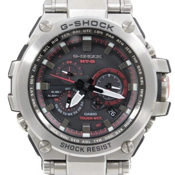 Casio G-Shock MTG-S1000D-1A4JF MT-G Solar Wave Wave Black x Red Layer Near  Mint