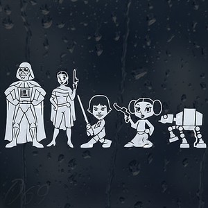 star wars family car decals