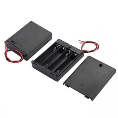 2/3/4 AAA Battery Holder Storage Case Storage Box with Wire Leads ON/OFF Switch