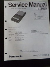 Manuale di servizio originale Panasonic Cassetta portatile RQ-2102