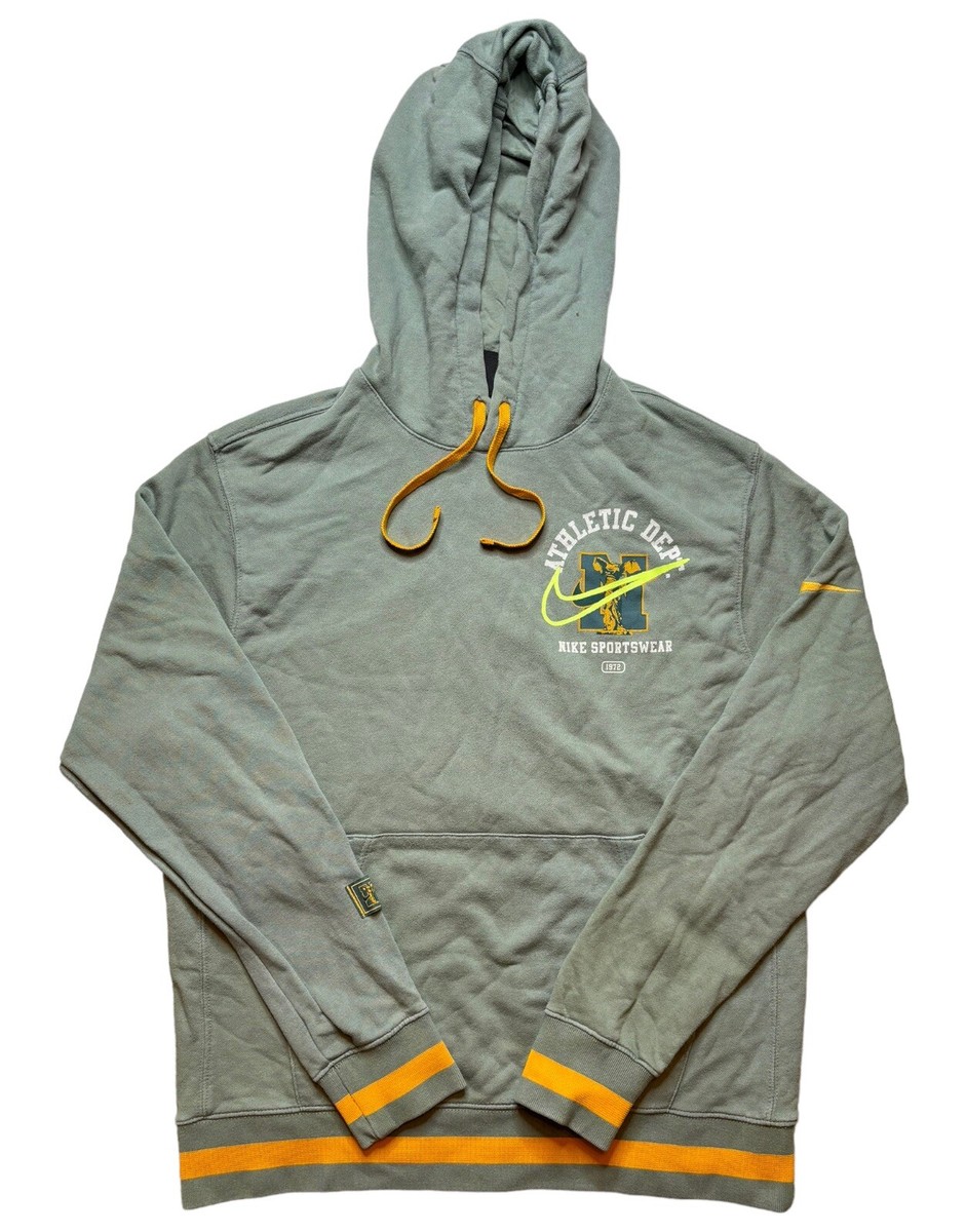Nike Sportswear Athletic Dept Pullover Sweatshirt Hoodie Mens Size M Green