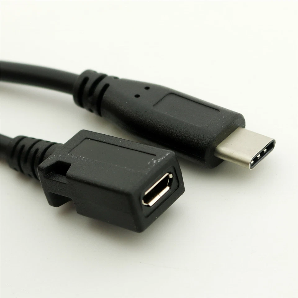 10pcs USB 3.1 Type C Male to Micro USB 2.0 Female Cable for Macbook Mobile Phone - Image 3 of 4