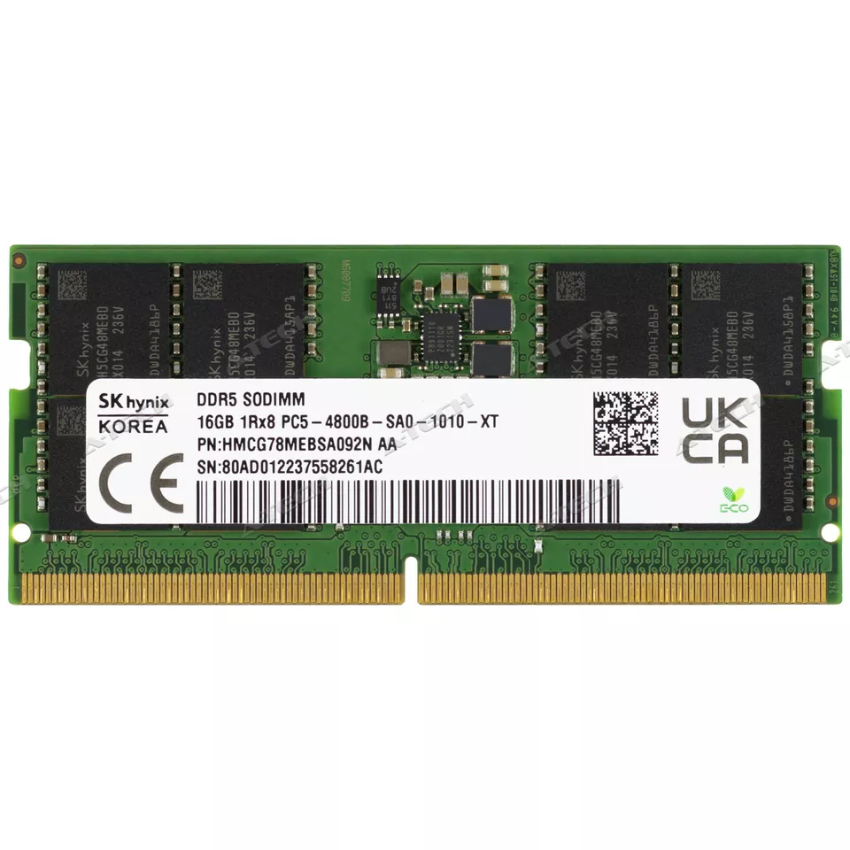 Hynix 16GB 1Rx8 PC5-4800 SODIMM DDR5-38400 262-Pin Non-ECC Laptop Memory RAM 1x - Image 3 of 4