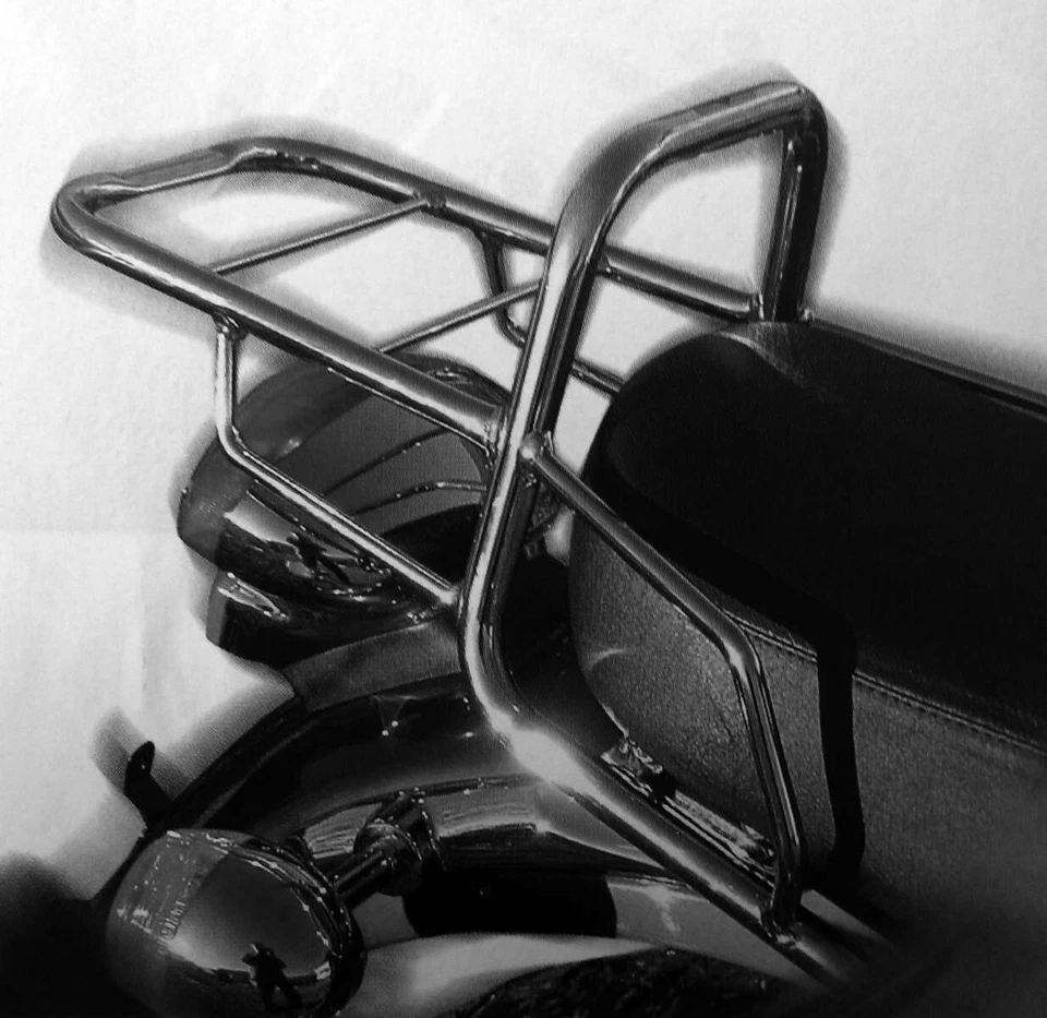 Portaequipajes deportivo Triumph Thunderbird/caja superior cromado HEPCO y Becker (1998-99) Foto 2 de 3