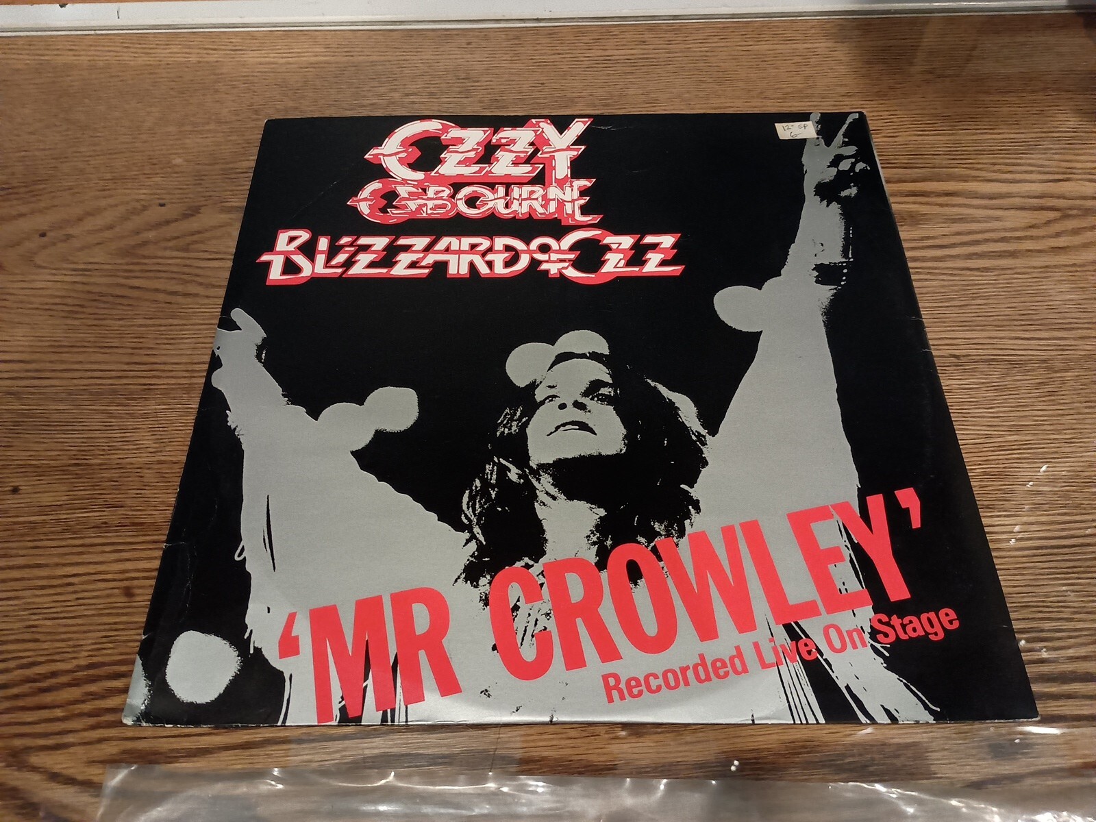 Ozzy Osbourne Blizzard Of Oz Mr Crowley Cover Jet 12003 LP VG+