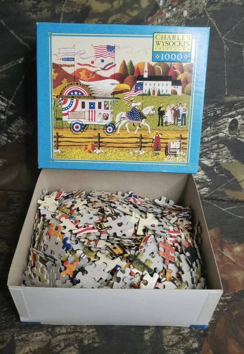MB Puzzle Charles Wysocki's Americana Hasbro So Proudly We