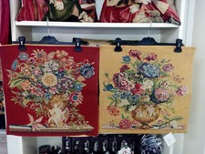 Lot 2 coussins tissés en France tapisserie Vaux le Vicomte 45cm