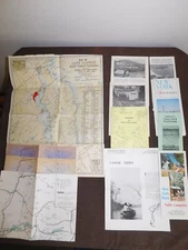 VINTAGE NEW YORK CAMPSITES HIKING TRAILS CANOE TRIPS LAKE GEORGE BROCHURE LOT