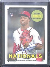 2018 Topps Heritage Real One Rookie Autograph #ROA-VR Victor Robles 