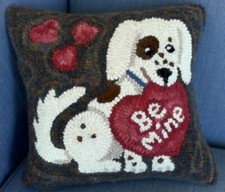 Be Mine Rug Hooking Paper Pattern - Prairie Road Designs