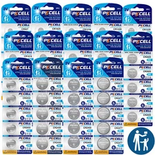 Lot 500/1000Pcs 3V Cell CR1225 CR1616 CR2016 CR2025 CR2032 CR2450 Coin Batteries