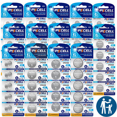 Lot 500/1000Pcs 3V Cell CR1225 CR1616 CR2016 CR2025 CR2032 CR2450 Coin Batteries