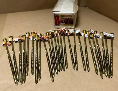 25x pack GRK 96025 3/8'' x 10'' RSS Alternative Lag Structural Screws Round Head