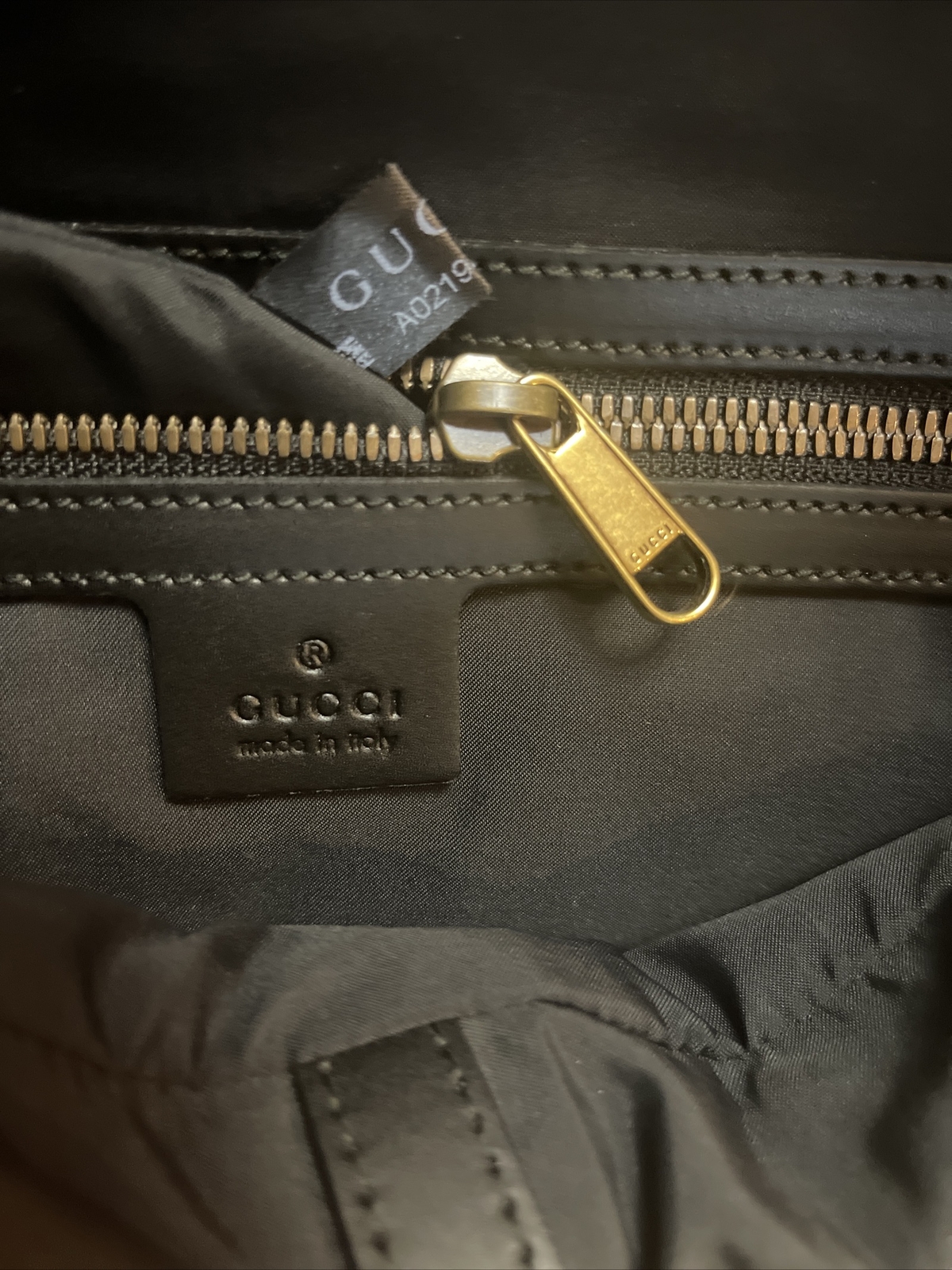 authentic Gucci wolf print drawstring bag backpack - image 8