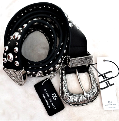 B-Low The Belt Frank Belt Vintage B-low The Belt FRANK MOTO BELT Black Leather Etched  main image 4