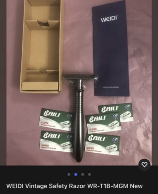 WEIDI Vintage Safety Razor WR-T1B-MGM New