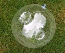 16" CRYSTAL CLEAR Glow Stick or SPRINKLER Beach Ball w/ CRYSTAL CLEAR Tube SPH