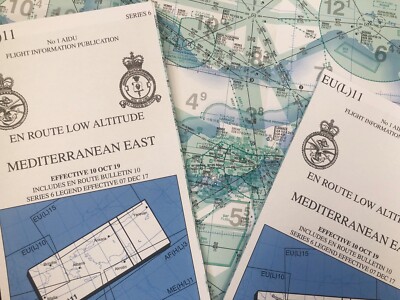 Royal Air Force - Luftfahrtkarte - Unterwegs niedrige Höhe Mittelmeer Ost