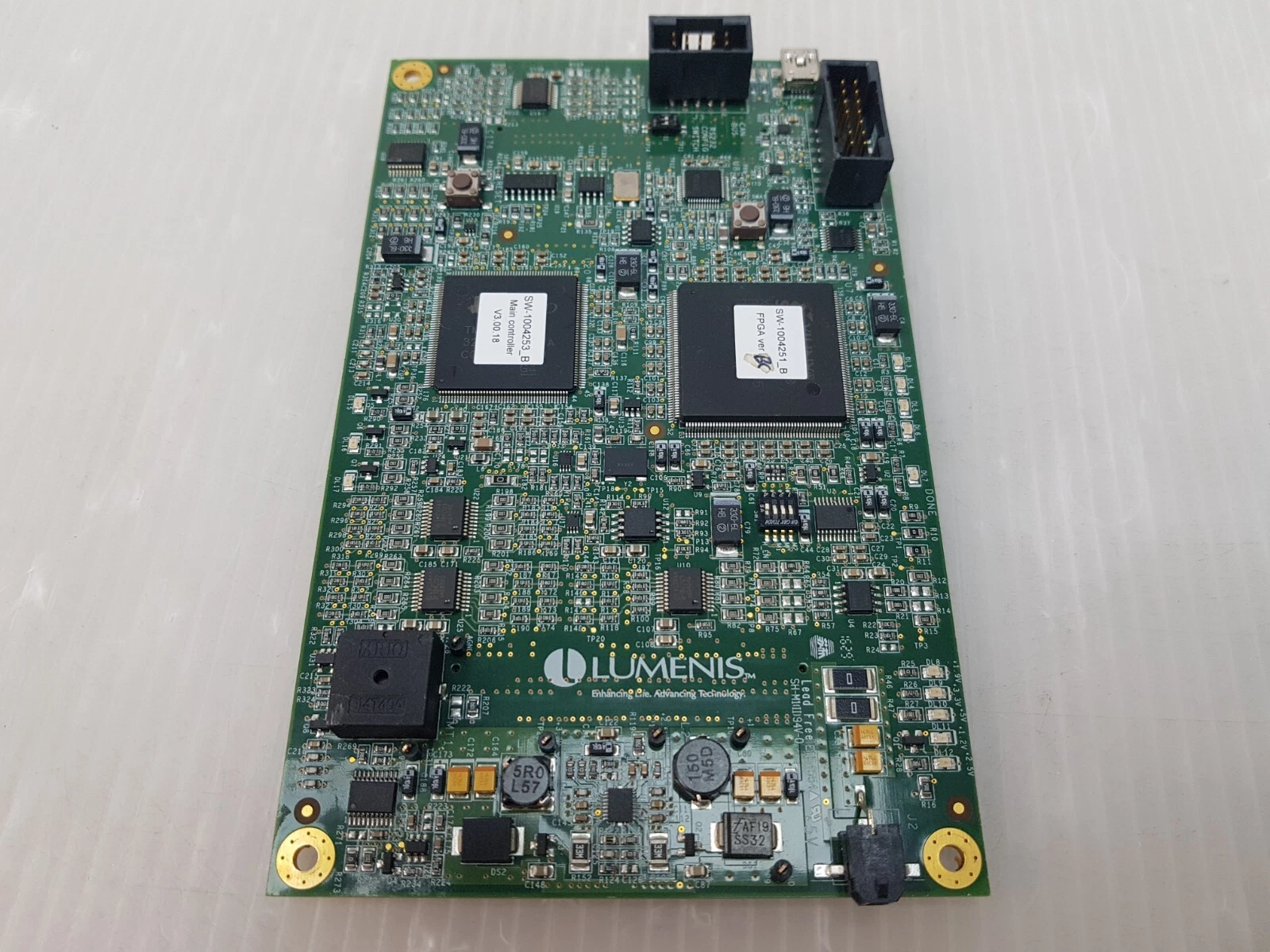 UltraPulse Duo IF board with Lumenis logo, vertical view