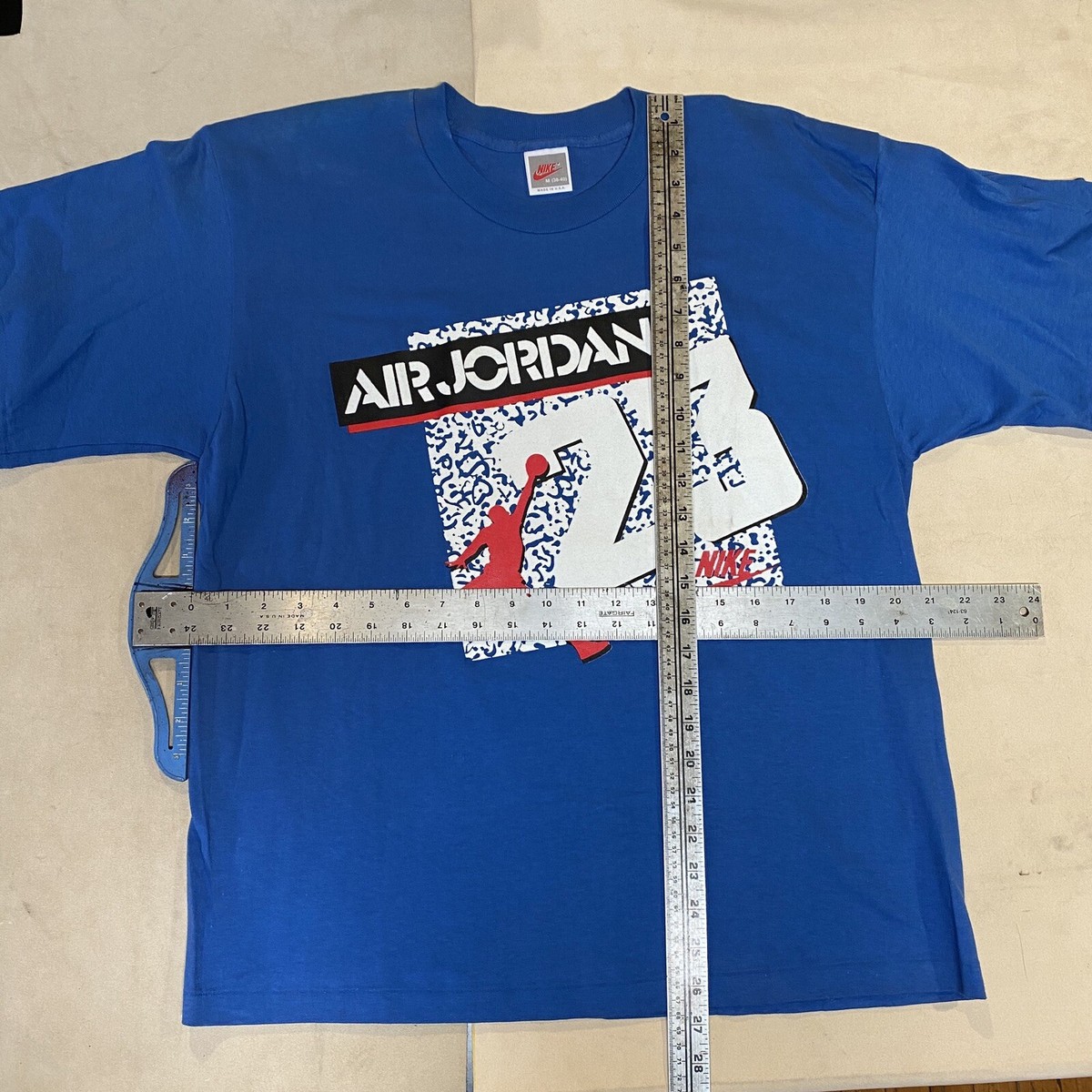 Vintage Dead Stock Air Jordan 3 III Cement Jump Man Tshirt
