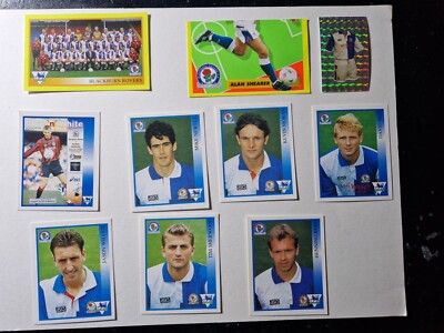 BLACKBURN ROVERS Merlin Premier League 94 10 verschiedene Sticker