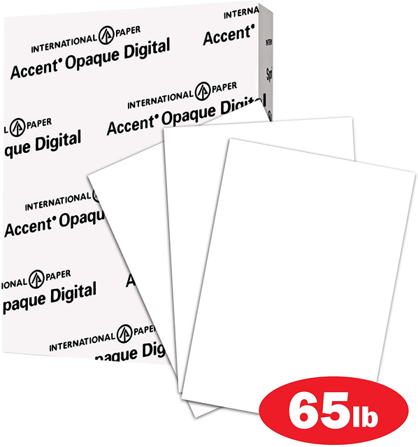 Medium Weight Cardstock Paper, Super Smooth, 65lb, 176 gsm, 8.5 x 11