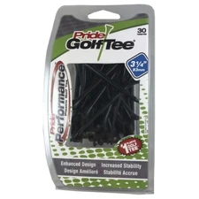Pride Tee Evolution Plastic Golf Tees - 3 1/4" -  Black - 4 Packs of 30 (11822)