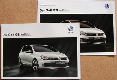 VW Golf 6 GTI Prospekt, 2.2012, Adidas Edition, mit Preisliste / techn. Daten  