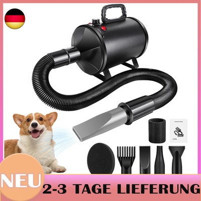 Hund Trockner Haustier Haar 2800W Stufenlos Speed Blaster Gebläse für Cats Hund
