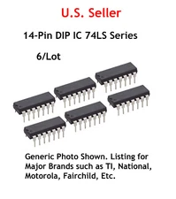 74LS32 TTL 14-Pin DIP IC: Quad 2-Input or Gate: 6/Lot